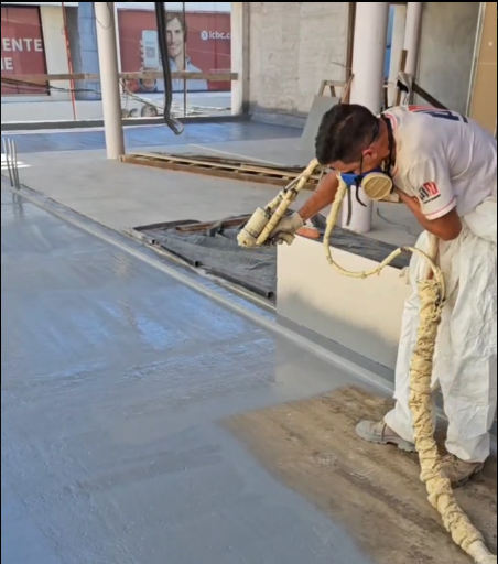 Aplicación de poliurea